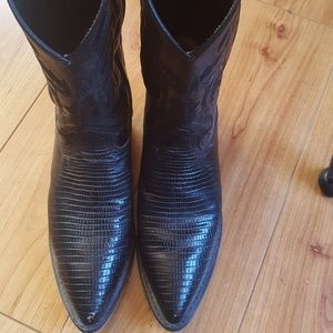 Cowboy boots leather 7 1/2
